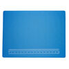 Bead mat, neoprene and silicone, pkg/1, black/blue/white, 20x15-inch rectangle. image number 1