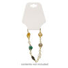 Necklace / bracelet card, adhesive and card stock, cream, 2-1/2 x 2 inches assembled. Sold per pkg of 100. image number 1