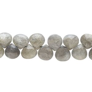 Labradorite 1pkg1, hand-cut top-drilled faceted marquise bead natural 9 inch 7-8mm
