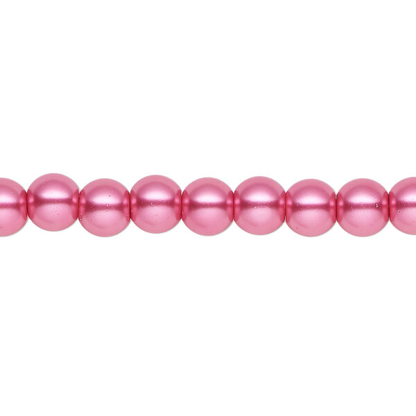 Pearl 2pk pink, Celestial Crystal® 6mm round 15.5-16 inch image number 0