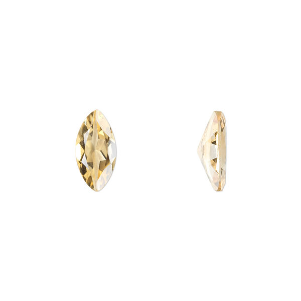 Gem, citrine (heated), 12x6mm faceted marquise, A grade, Mohs hardness 7. Sold individually. image number 0