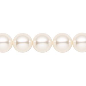 Pearl 100pk cream, Crystal Passions® 10mm round 5810