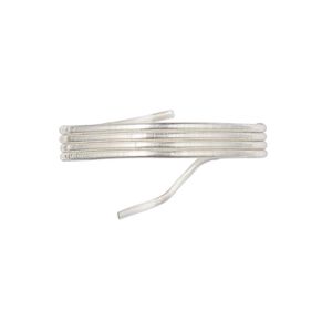 French wire, Beadalon®, sterling silver, 0.7mm tube. Sold per approximately 12-inch strand.