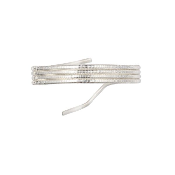 French wire, Beadalon®, sterling silver, 0.7mm tube. Sold per approximately 12-inch strand. image number 0