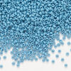 Seed bead, Preciosa Ornela Czech glass, 1pkg50g, 2.0-2.2mm rocaille, opaque matte terra dyed seafoam chalkwhite (06433) image number 0