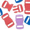 Clasp mix, buckle, plastic, mixed colors, 30x16mm. Sold per pkg of 12. image number 0