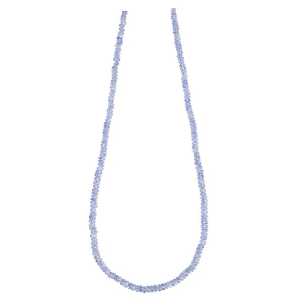 Tanzanite 1pkg1, hand-cut faceted rondelle bead, 14 inch 3x1mm-3x2mm image number 2
