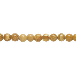 Tigerskin "jasper" 1pkg1, round bead natural, 15 inch 4-5mm