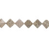 Grey marble 1pkg1, flat diamond bead natural, 15 inch 31-35mm image number 1