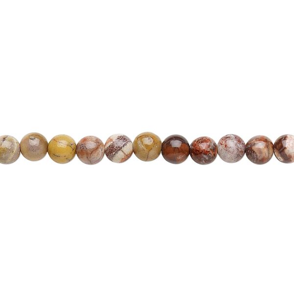 Birdseye rhyolite 1pkg1, round bead natural 15.5-16 inch 4mm image number 0