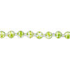Bead, glass 1pkg8, opaque white and green, 10mm hand-painted round. image number 1