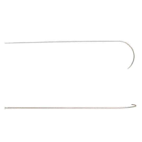 Tool, Speedy Stringer&trade; 1pkg1, beechwood, 5.75x4 inches overall, 4x1.375 inches bowl, includes "J" needle image number 2