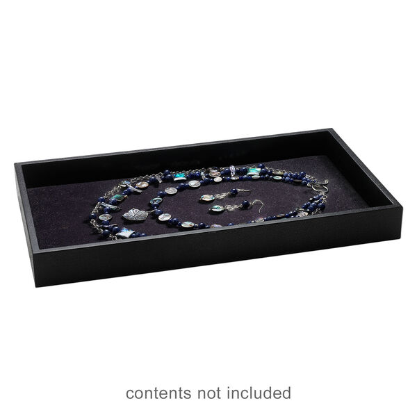 Display tray, plastic, black, 14-3/4 x 8-3/8 x 1-1/2 inches. Sold individually. image number 2