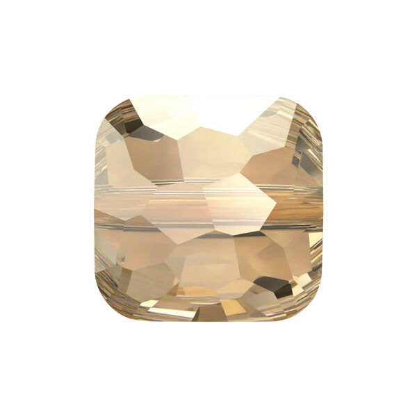 Bead 1pkg144 crystal golden shadow, Swarovski®, 8mm puffed square 5035 image number 0