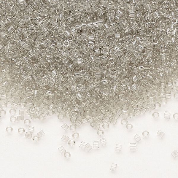 Seed bead, Delica®, glass, pkg/250g, #11 round, transparent taupe (DB-1111). image number 0
