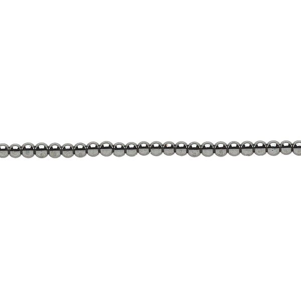 Bead, Hemalyke™ (man-made), 2mm round. Sold per 15-1/2" to 16" strand. image number 0