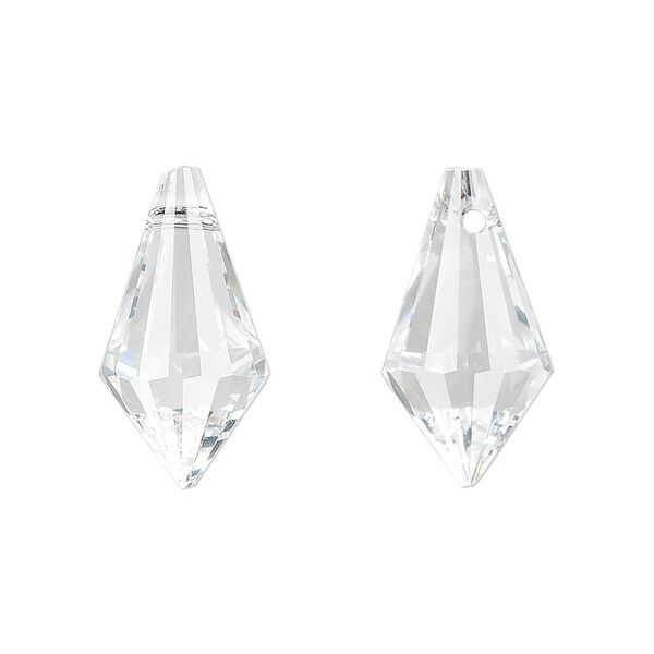 Drop 110pk clear, Asfour Crystal 20x12mm top-drilled faceted point image number 0