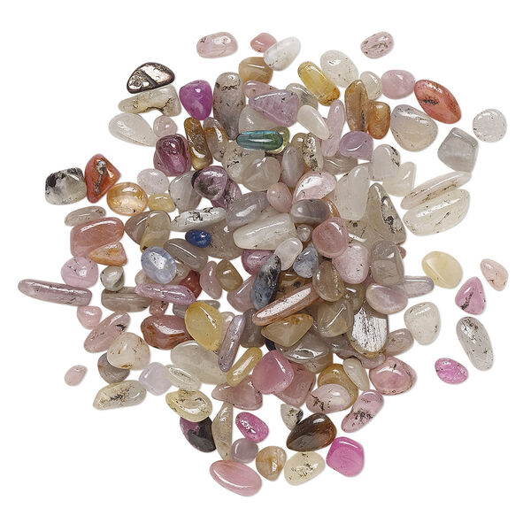 Multi-sapphire 1pkg1, undrilled inlay chip natural 10g mini image number 0