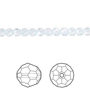 Bead 12pk light Azore, Crystal Passions® 4mm round 5000