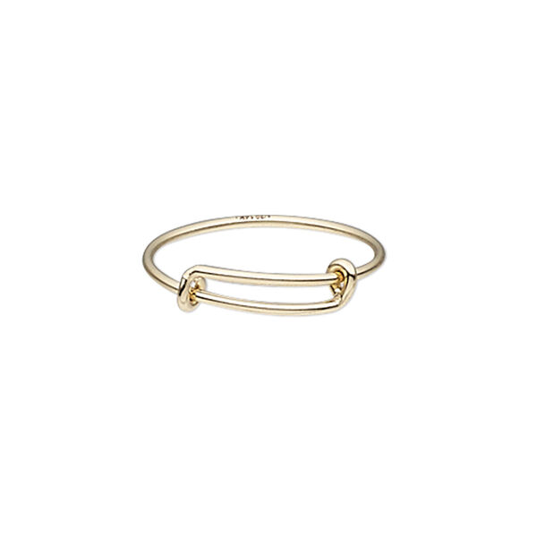 Ring, 14Kt gold-filled, 1mm wide, adjustable from size 6-8. Sold individually. image number 0