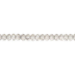 Bead 1pkg12 crystal urban grey, Crystal Passions&reg; 4x3mm rondelle 5040