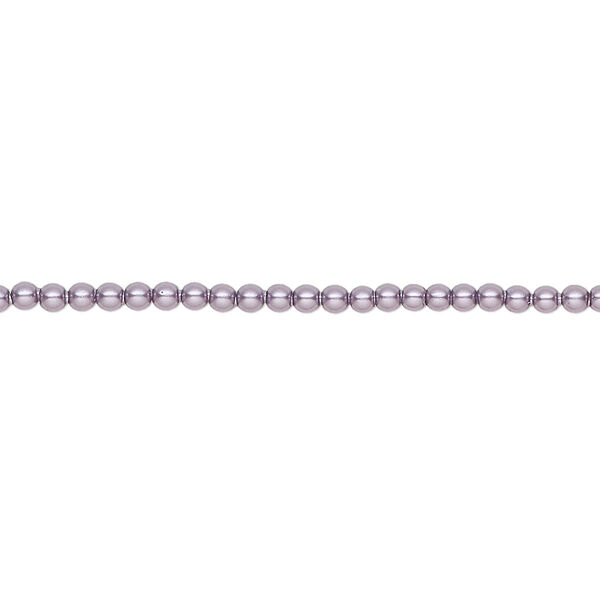 Pearl 1000pk light amethyst pearl, Swarovski® 2mm round 5810 image number 0