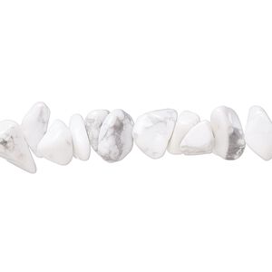 Howlite 1pkg1, chip bead natural 15 inch medium