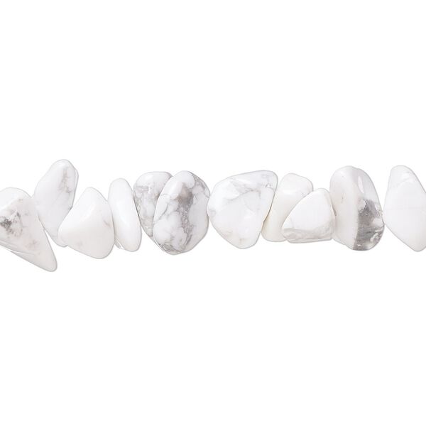 Howlite 1pkg1, chip bead natural 15 inch medium image number 0