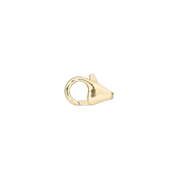 Clasp, lobster claw, 14Kt gold-filled, 12x7mm. Sold individually. image number 0