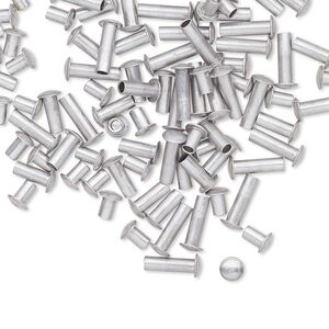 Rivet mix, aluminum, 3.5x3mm-7.5x3mm with 1.9mm barrel, fits 2mm hole. Sold per pkg of 100.
