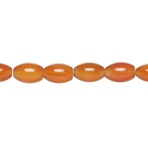 Red agate 1pkg1, oval bead, 15 inch 9x5mm-10x6mm