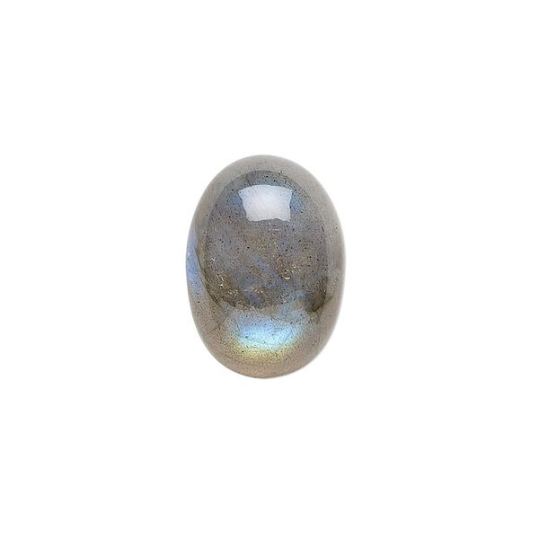 Labradorite 1pkg1, hand-cut calibrated oval cab natural 18x13mm image number 0