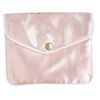 Pouch 1pkg3 rayon brocade and silver-finished steel, multicolored, 4.75x4-inch floral pattern. image number 1