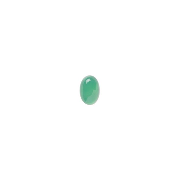 Green agate 1pkg10, calibrated oval cab 6x4mm image number 0