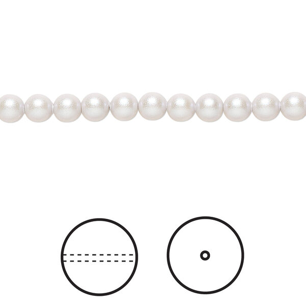 Pearl 100pk iridescent dove grey, Crystal Passions® 4mm round 5810 image number 0
