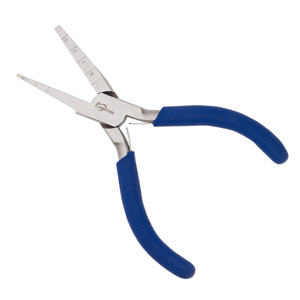Pliers, EUROTOOL®, AccuLoop™, square looping, steel and rubber, dark blue, 6-1/2 inches. Sold individually. image number 0