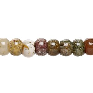 Ocean jasper 1pkg1, rondelle bead natural 15.5-16 inch 8x5mm