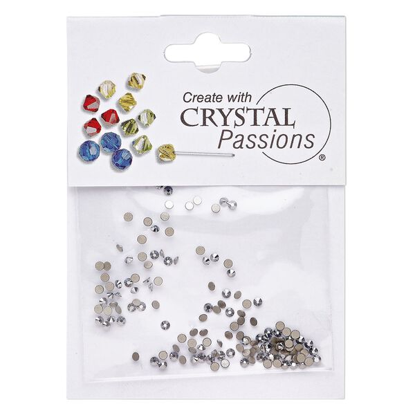 Flat back 144pk crystal light chrome foil back, Crystal Passions® 1.7-1.9mm rose round SS5 2058 image number 0