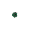 Bead, glass rhinestone / epoxy / resin, dark green, 8mm round. Sold individually. image number 0