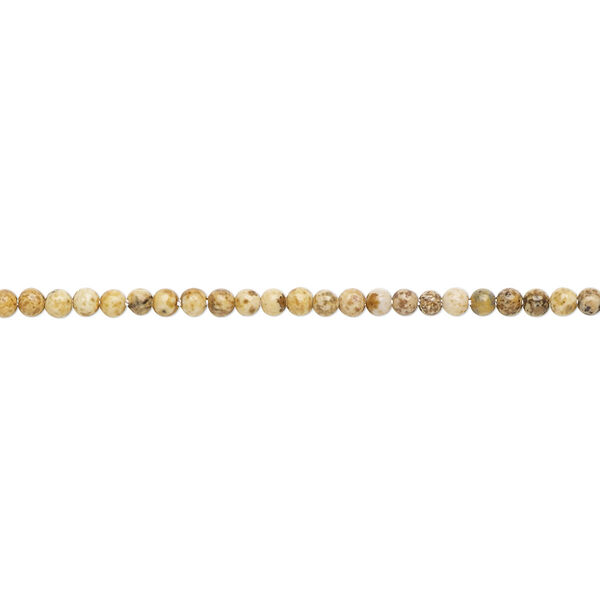 Bead, picture jasper (natural), 2mm round, B grade, Mohs hardness 6-1/2 to 7. Sold per 15-1/2" to 16" strand. image number 0