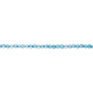 Blue topaz 1pkg1, faceted round bead natural 15.5 inch 1.7-2.2mm