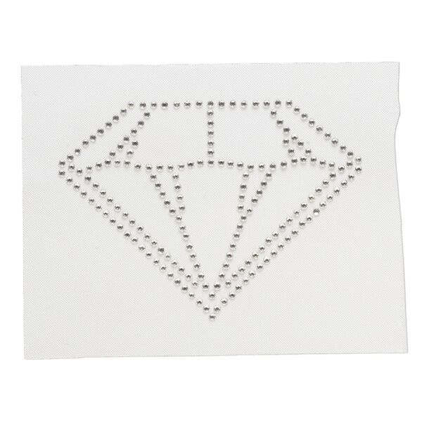 Iron-on transfer 1pk crystal clear, Preciosa Czech crystal 59.5x46.5mm chaton image number 0