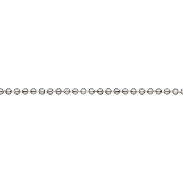 Chain, stainless steel, 1.5mm ball. Sold per 50-foot spool. image number 0