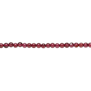 Garnet 1pkg1, hand-cut round bead 15.5-16 inch 2mm