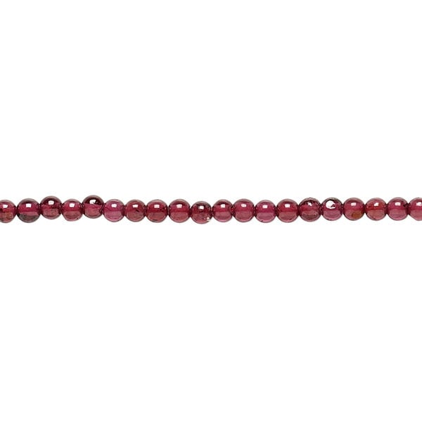 Garnet 1pkg1, hand-cut round bead 15.5-16 inch 2mm image number 0