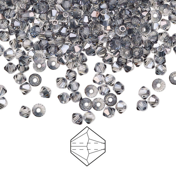 Bead 1440pk crystal valentinite, Preciosa Czech crystal 3mm bicone image number 0