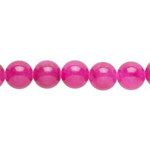 Quartz 1pkg1, round bead 15 inch 7-9mm