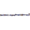 Mother-of-pearl shell 1pkg1, triangle tube bead 15 inch cornflower blue 7x6mm-12x9mm image number 1