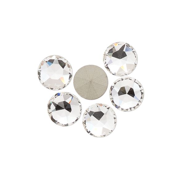 Round stone 6pk crystal foil back, Crystal Passions® 8.16-8.41mm light round SS39 1098 image number 0