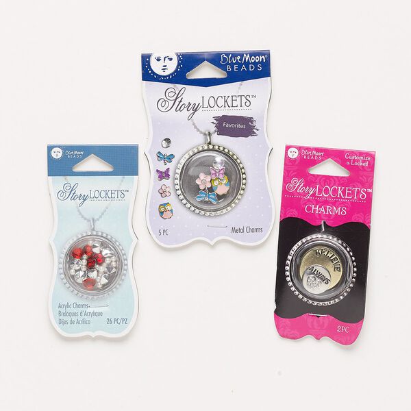 Charm mix, acrylic / enamel / glass / gold- / silver-finished "pewter" (zinc-based alloy) / steel, multicolored, 3-21mm drilled and undrilled mixed shapes. Sold per pkg of 3. image number 0